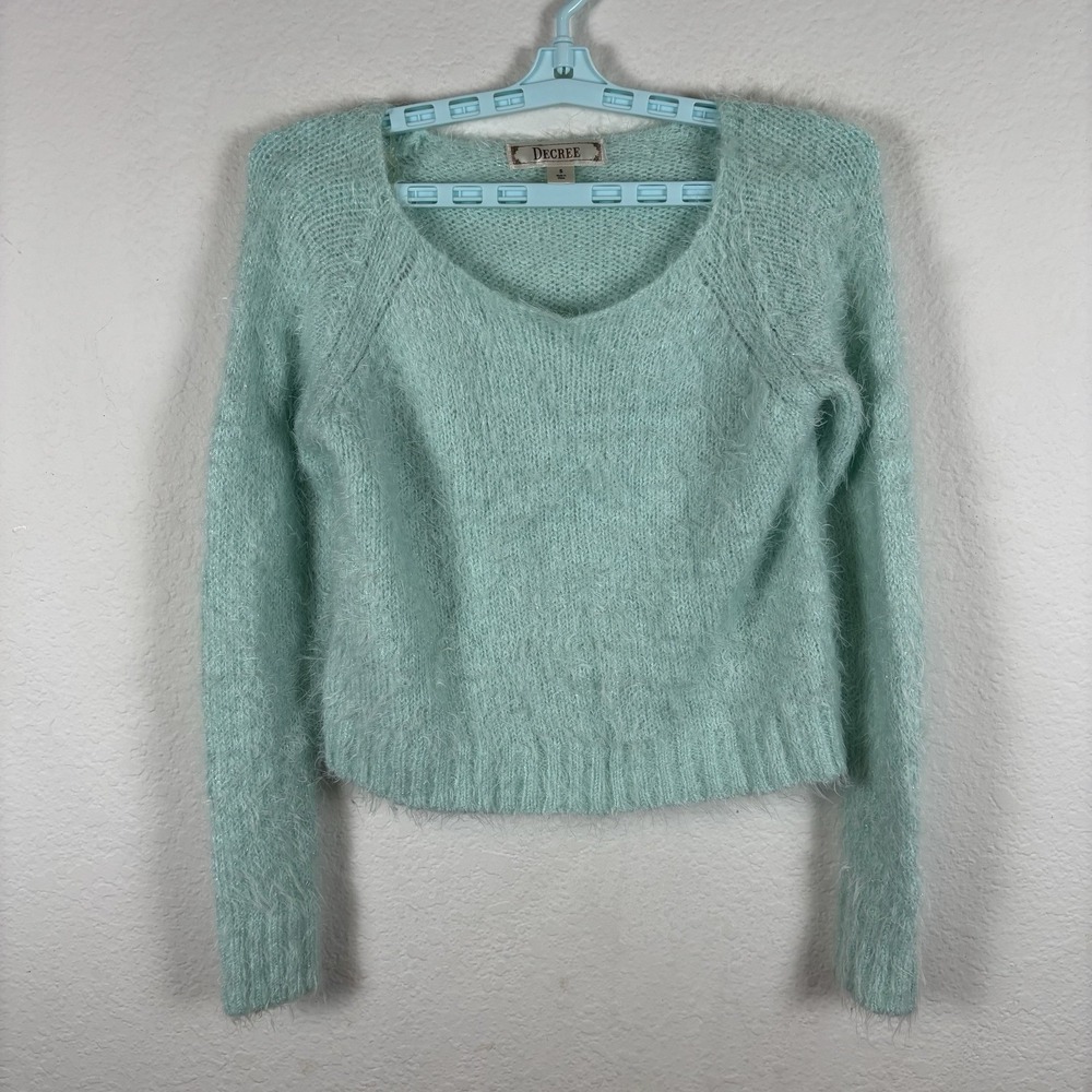 Decree Womens Sweater Sz S Small Long Sleeve Solid Comfort Pullover Excellent